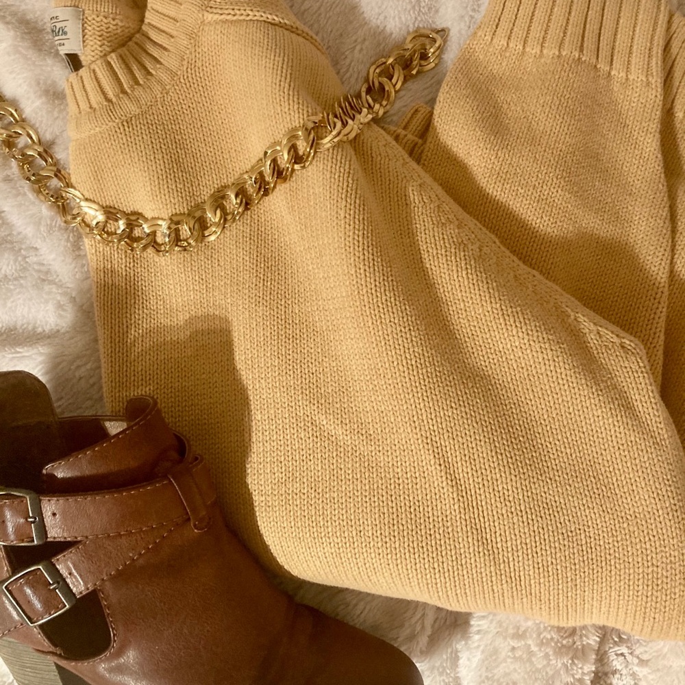 St. John’s Bay Yellow Oversized Sweater